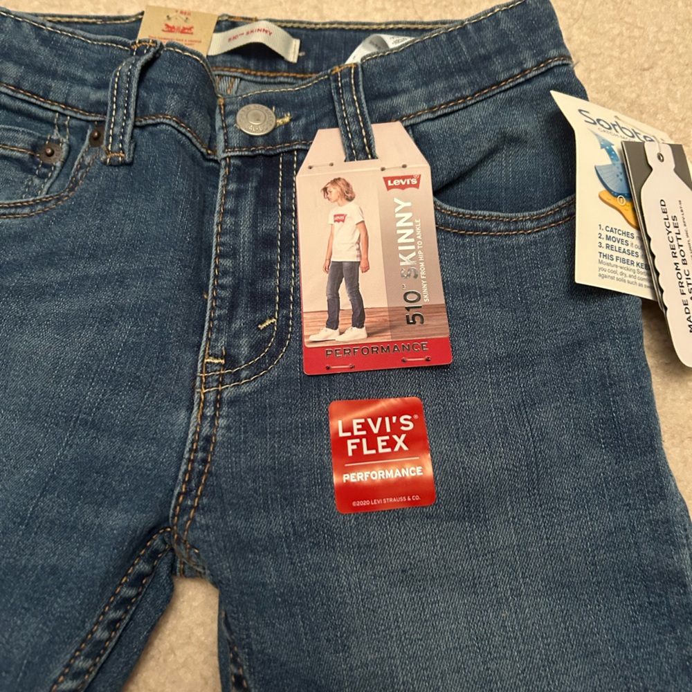 Levi’s 510 Skinny Stretch Blue Denim Jeans 7 Regular - Picture 2 of 6